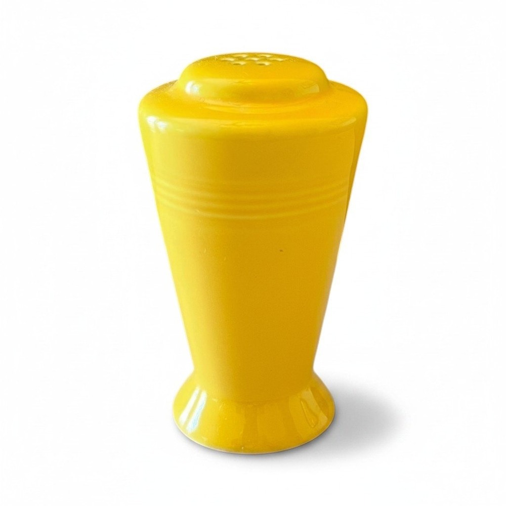 Fiesta Vintage Sunflower Yellow Ceramic Salt Pepper Shaker Art Deco Single